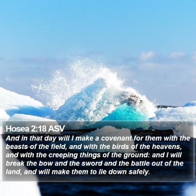 Hosea 2:18 ASV Bible Verse Image