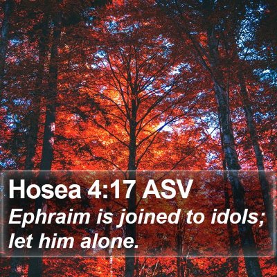 Hosea 4:17 ASV Bible Verse Image
