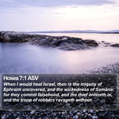 Hosea 7:1 ASV Bible Verse Image
