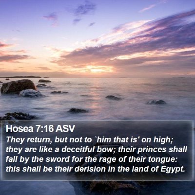 Hosea 7:16 ASV Bible Verse Image