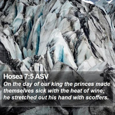 Hosea 7:5 ASV Bible Verse Image