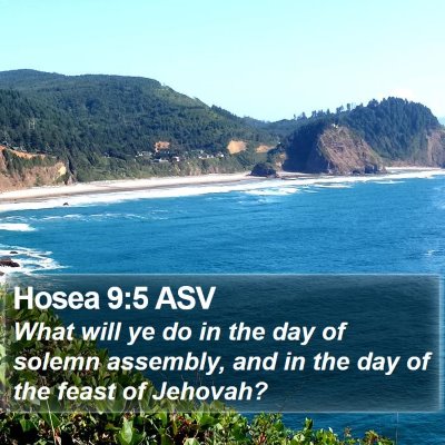 Hosea 9:5 ASV Bible Verse Image