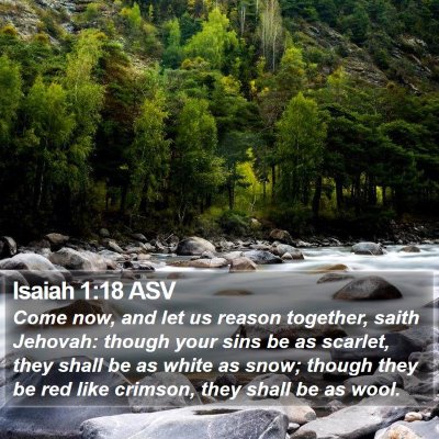 Isaiah 1:18 ASV Bible Verse Image