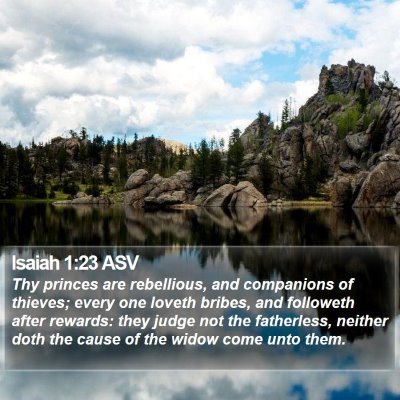 Isaiah 1:23 ASV Bible Verse Image