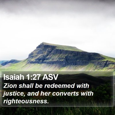 Isaiah 1:27 ASV Bible Verse Image