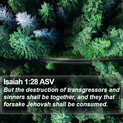 Isaiah 1:28 ASV Bible Verse Image