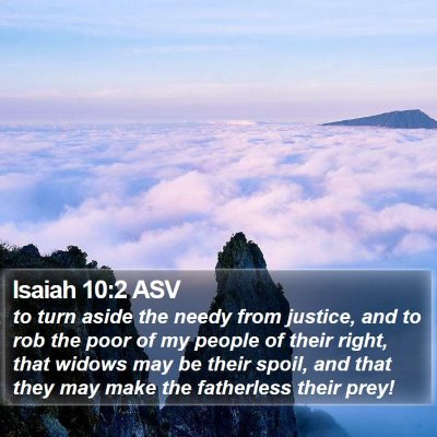 Isaiah 10:2 ASV Bible Verse Image