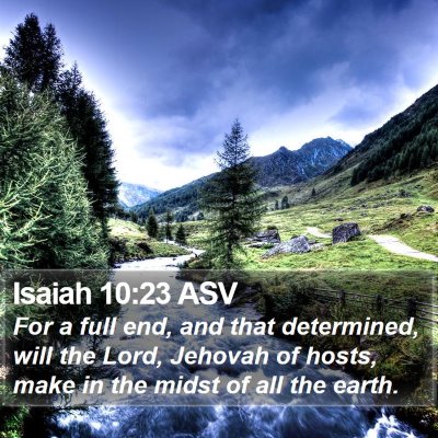Isaiah 10:23 ASV Bible Verse Image