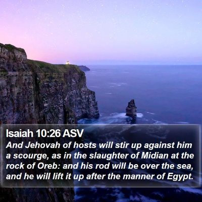 Isaiah 10:26 ASV Bible Verse Image