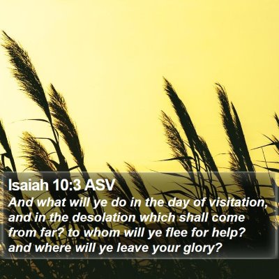 Isaiah 10:3 ASV Bible Verse Image
