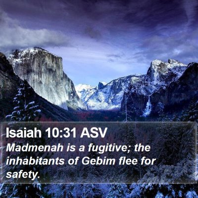 Isaiah 10:31 ASV Bible Verse Image