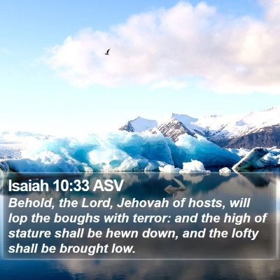 Isaiah 10:33 ASV Bible Verse Image