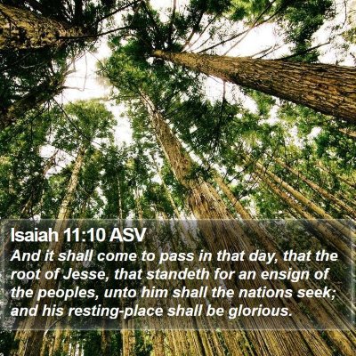 Isaiah 11:10 ASV Bible Verse Image