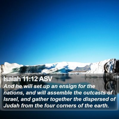 Isaiah 11:12 ASV Bible Verse Image