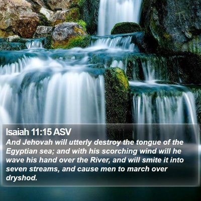 Isaiah 11:15 ASV Bible Verse Image