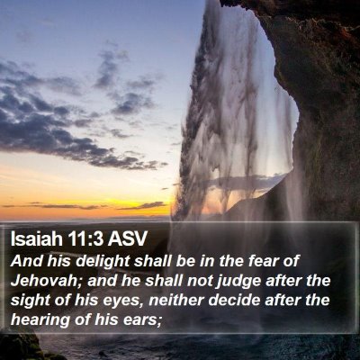 Isaiah 11:3 ASV Bible Verse Image