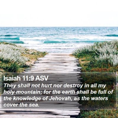 Isaiah 11:9 ASV Bible Verse Image