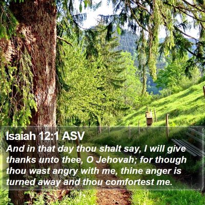 Isaiah 12:1 ASV Bible Verse Image