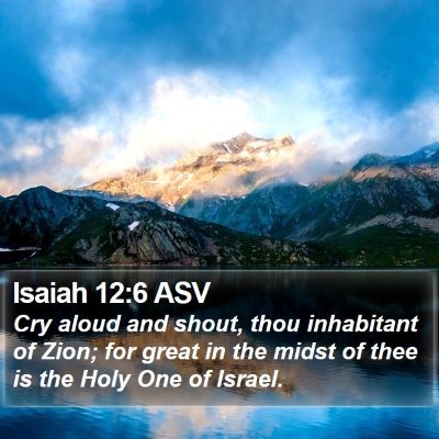 Isaiah 12:6 ASV Bible Verse Image