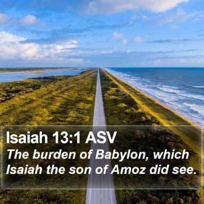Isaiah 13:1 ASV Bible Verse Image