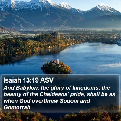 Isaiah 13:19 ASV Bible Verse Image