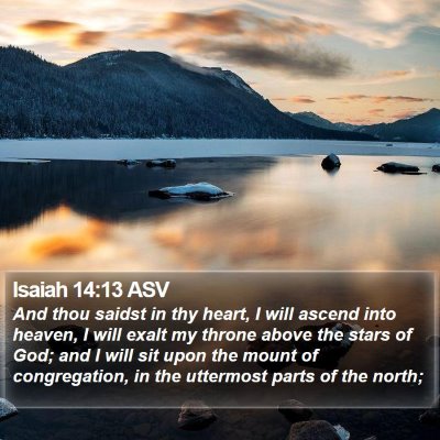 Isaiah 14:13 ASV Bible Verse Image