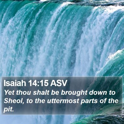Isaiah 14:15 ASV Bible Verse Image