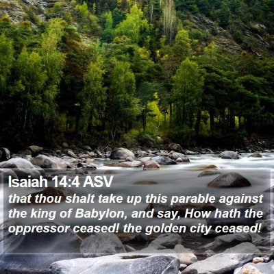 Isaiah 14:4 ASV Bible Verse Image