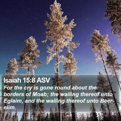 Isaiah 15:8 ASV Bible Verse Image