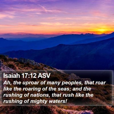Isaiah 17:12 ASV Bible Verse Image