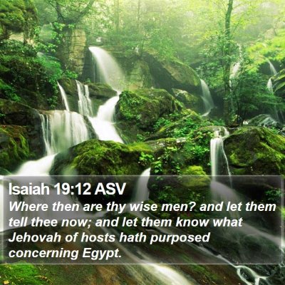 Isaiah 19:12 ASV Bible Verse Image