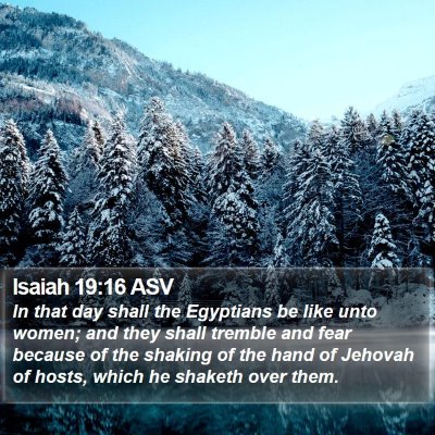 Isaiah 19:16 ASV Bible Verse Image