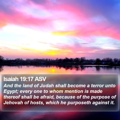 Isaiah 19:17 ASV Bible Verse Image