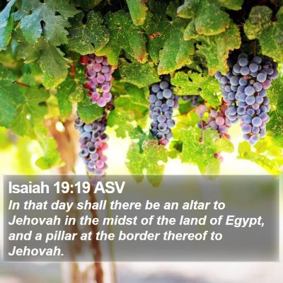 Isaiah 19:19 ASV Bible Verse Image