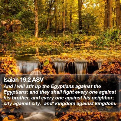 Isaiah 19:2 ASV Bible Verse Image
