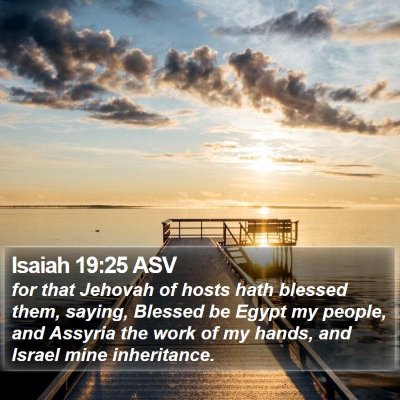 Isaiah 19:25 ASV Bible Verse Image