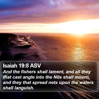 Isaiah 19:8 ASV Bible Verse Image
