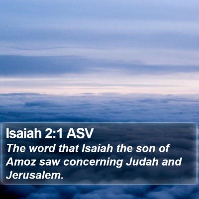 Isaiah 2:1 ASV Bible Verse Image