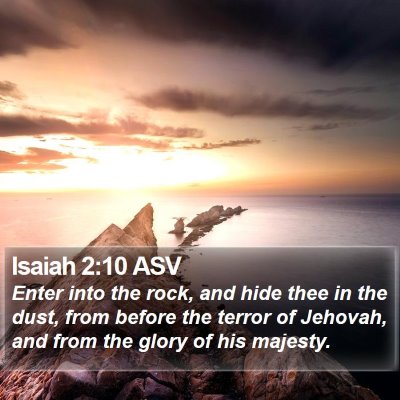 Isaiah 2:10 ASV Bible Verse Image