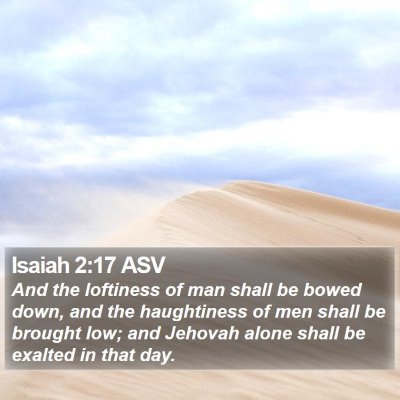 Isaiah 2:17 ASV Bible Verse Image
