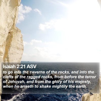 Isaiah 2:21 ASV Bible Verse Image
