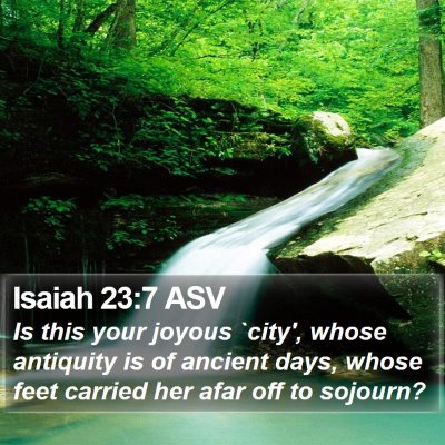 Isaiah 23:7 ASV Bible Verse Image