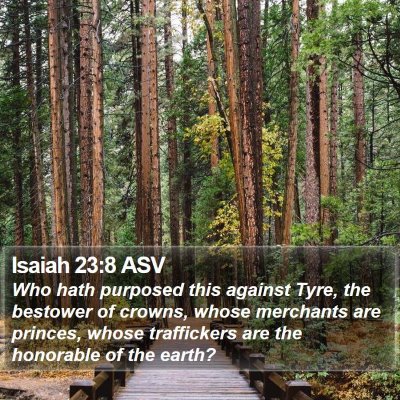 Isaiah 23:8 ASV Bible Verse Image