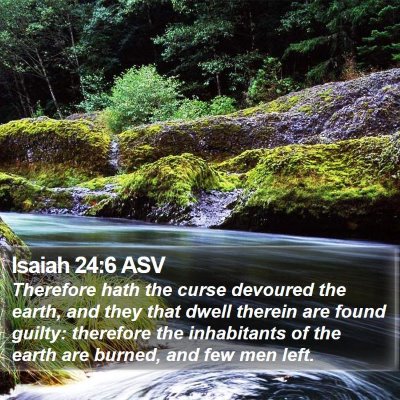 Isaiah 24:6 ASV Bible Verse Image