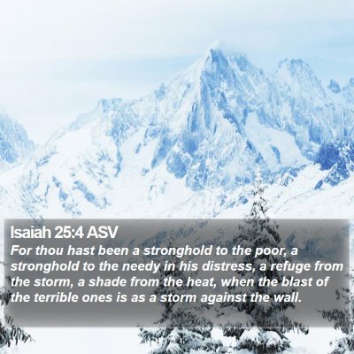 Isaiah 25:4 ASV Bible Verse Image