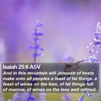Isaiah 25:6 ASV Bible Verse Image