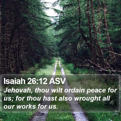 Isaiah 26:12 ASV Bible Verse Image
