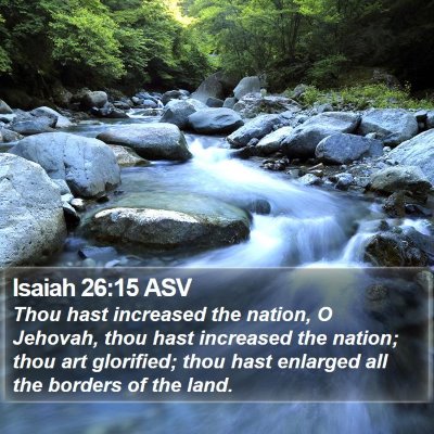 Isaiah 26:15 ASV Bible Verse Image
