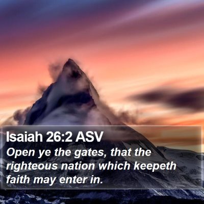 Isaiah 26:2 ASV Bible Verse Image