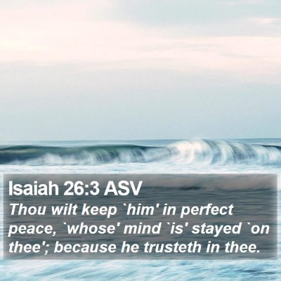 Isaiah 26:3 ASV Bible Verse Image